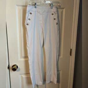 Stylish Cream Cropped Pants